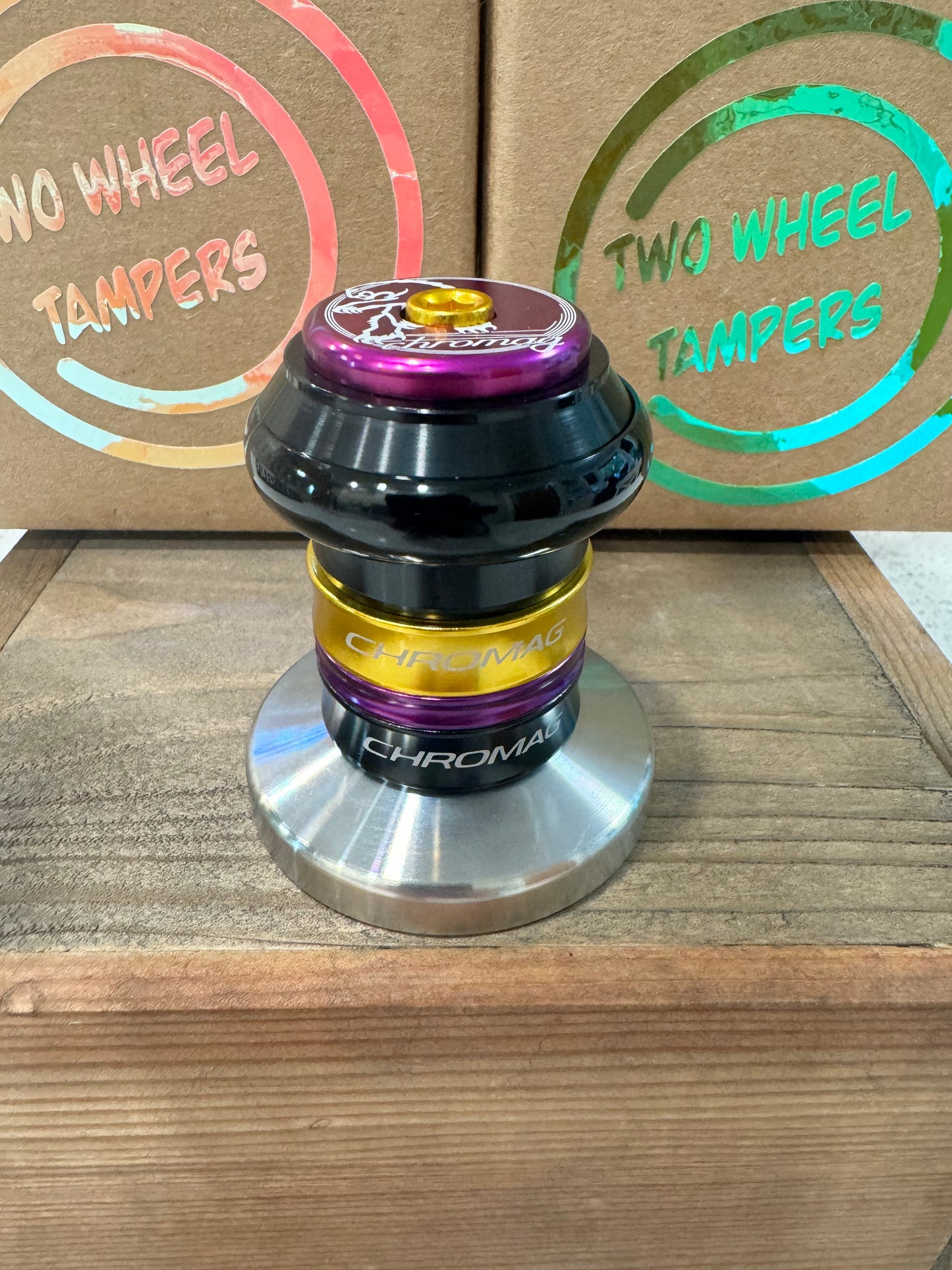 58mm Black/Gold/Purple with Gold bolt