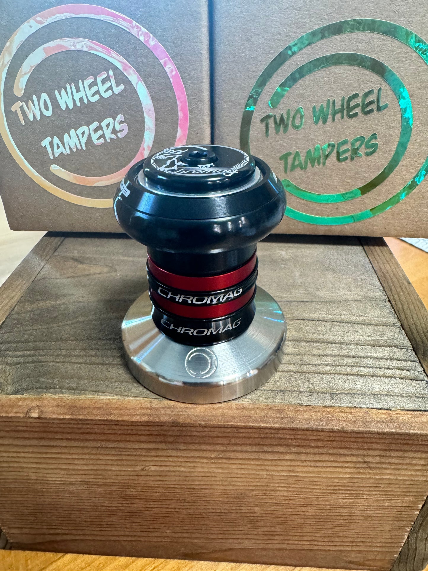58mm Only tamper like this- FSA TOP CUP & Chromag Blaack/Red