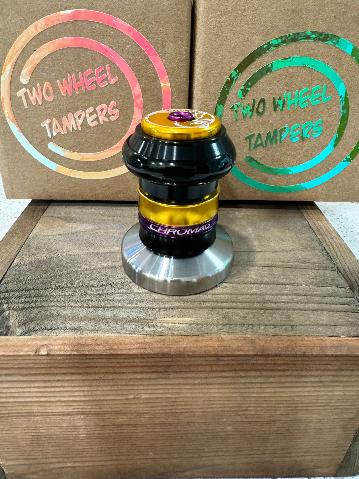 53mm Full Chromag Gold/Black/Purple- fits Breville Barista Express Espresso Machines